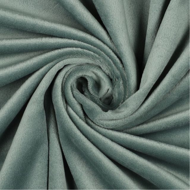 Micro Minky "Lucy" with 2-way stretch -  Sage Green Col.009