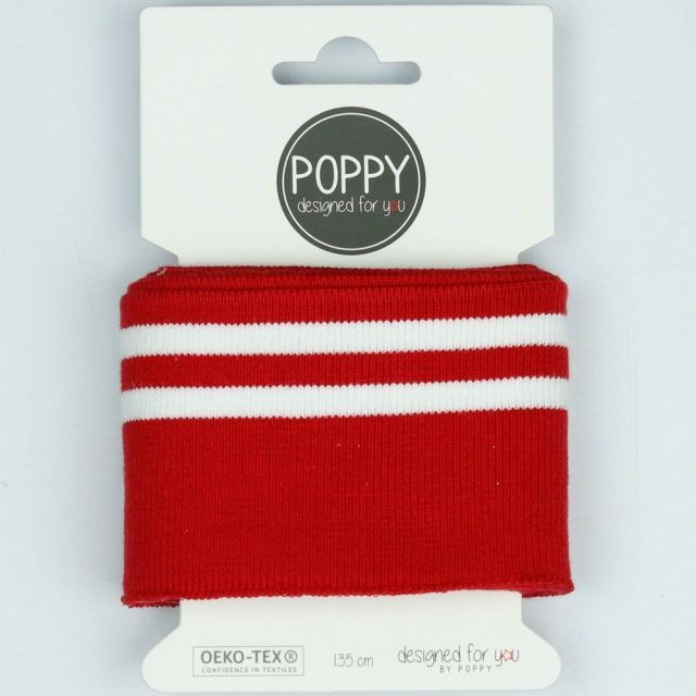 Cuff - Stripes Red and White