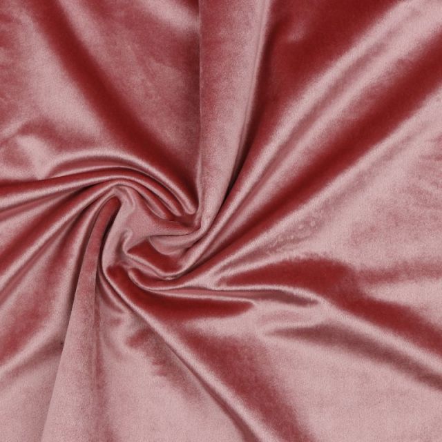BOLT END - 110 CM - Luxury Velvet - Light Pink Col. 22