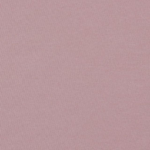 BOLT END - 110CM - Organic Poppy Soft Sweat - Solid - Vintage Pink (col. S60)