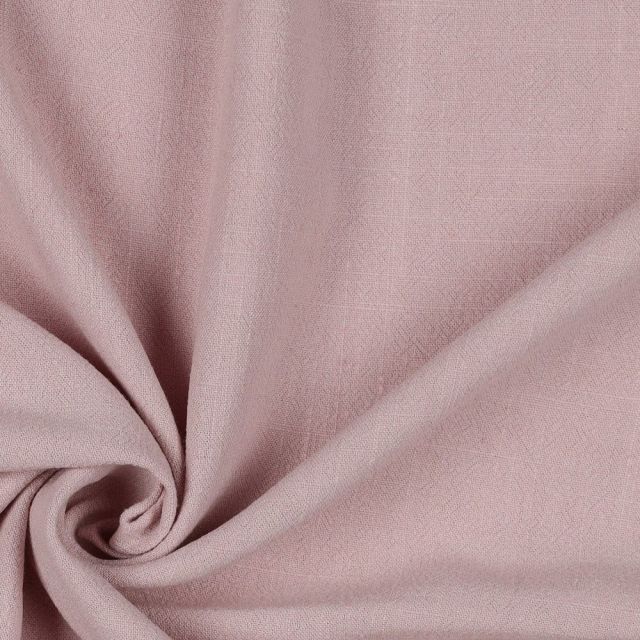 Linen Viscose Blend Textured Woven - Pale Rose