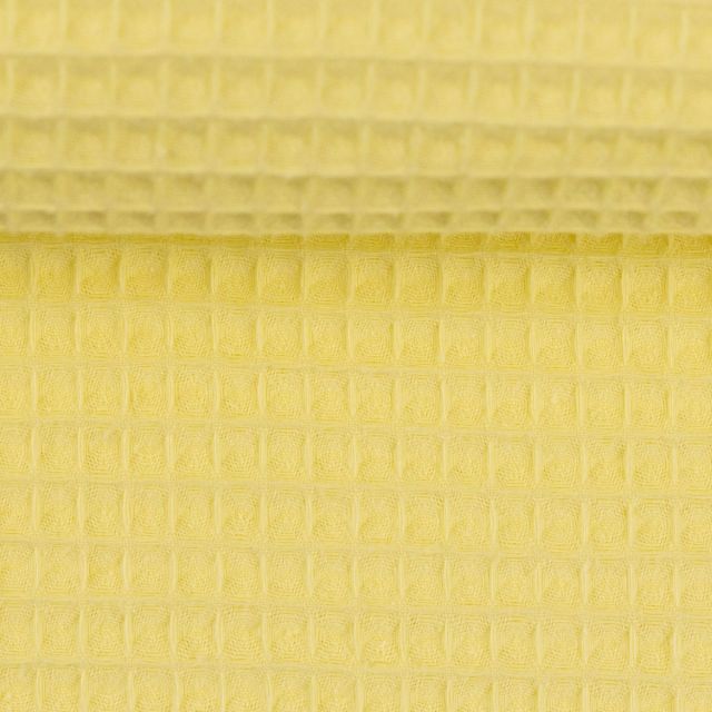 Waffle Cotton - Light Yellow Col.112 (100% Cotton / Woven)