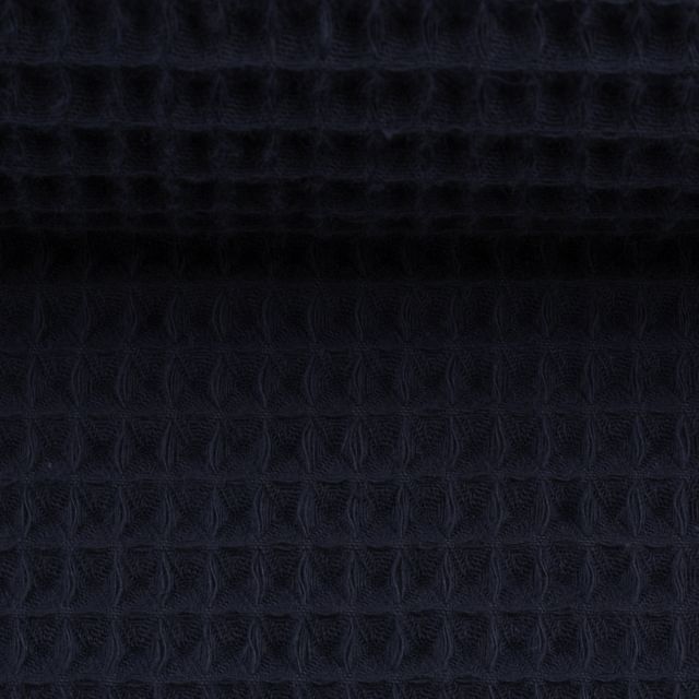 Waffle Cotton - Dark Blue Col.598 (100% Cotton / Woven)