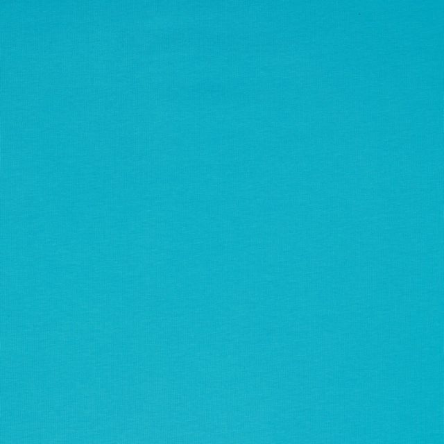 BOLT END - 230CM - Organic Poppy Jersey - Solid - Aqua Blue (col. J38)