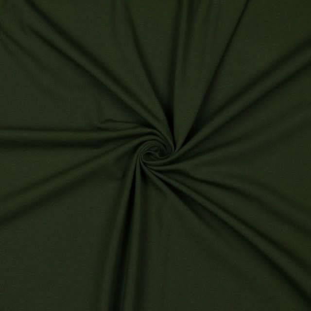 Organic Poppy Jersey - Solid - Dark Juniper Green (59)