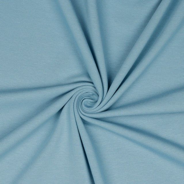 Organic Poppy Jersey - Solid - Blue Shadow (col. J70)
