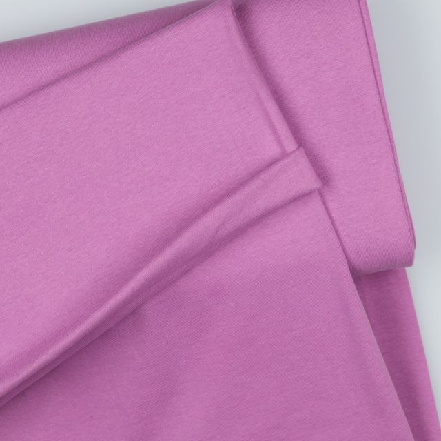 Organic Poppy Ribbing - Solid - Light Violet (col. 82)
