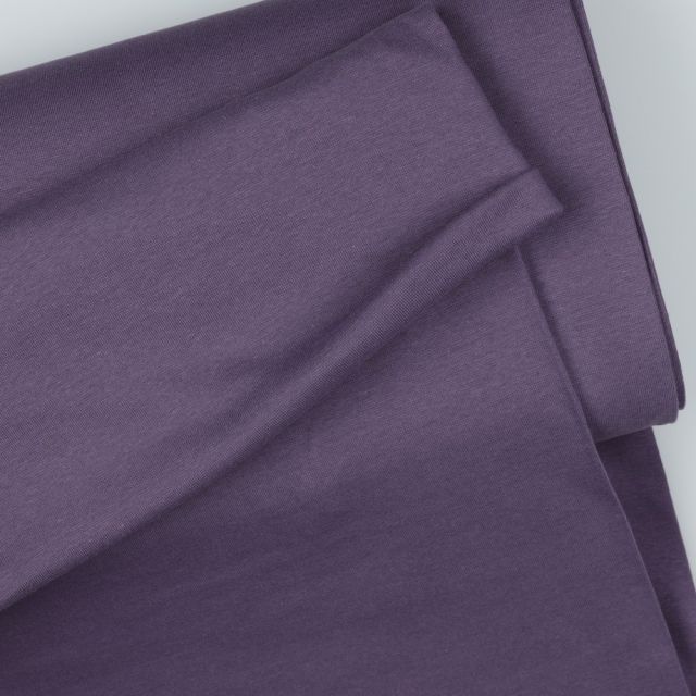Organic Poppy Ribbing - Solid - Grape (col. 84)