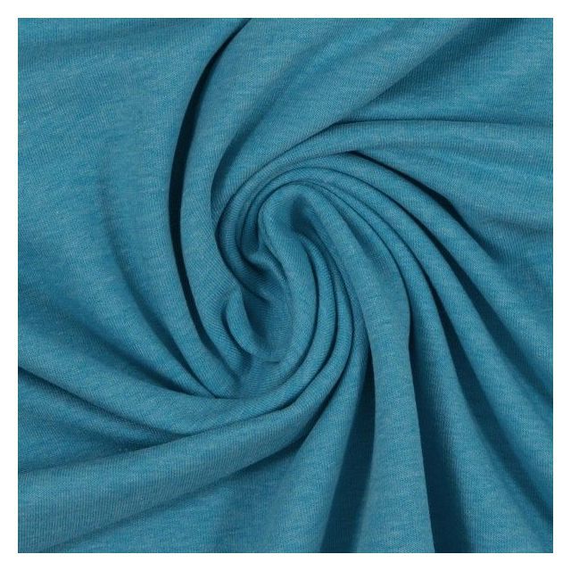 Jersey  "Vanessa" Melange - Aqua Blue