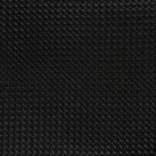 Beatrice Textured Faux Leather Vinyl - Black - Pre Cut Panel