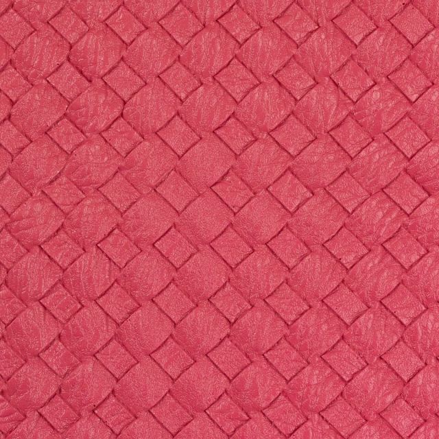 Beatrice Textured Faux Leather Vinyl - Berry - Pre Cut Panel