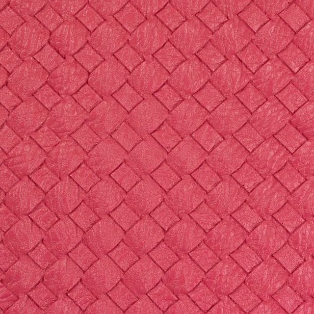 Beatrice Textured Faux Leather Vinyl - Berry - Pre Cut Panel