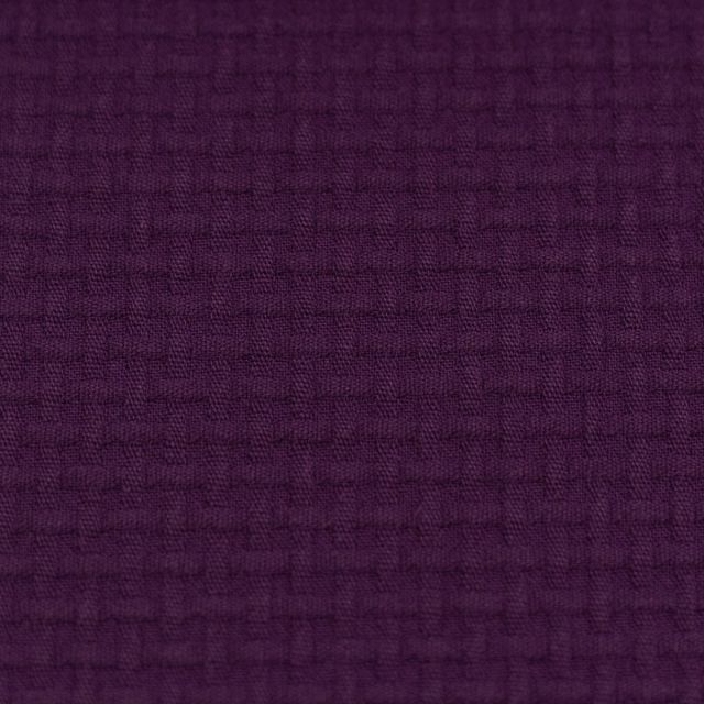 Basket Weave Toweling "Neapel" Purple