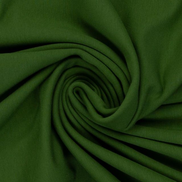 BOLT END - 120 CM - French Terry  "Maike" Solid - Hay Green (Col. 604)