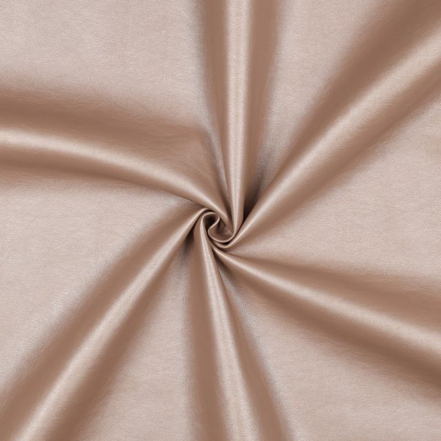 Faux Leather "Coco" - Pink Champagne Metallic (col.22)