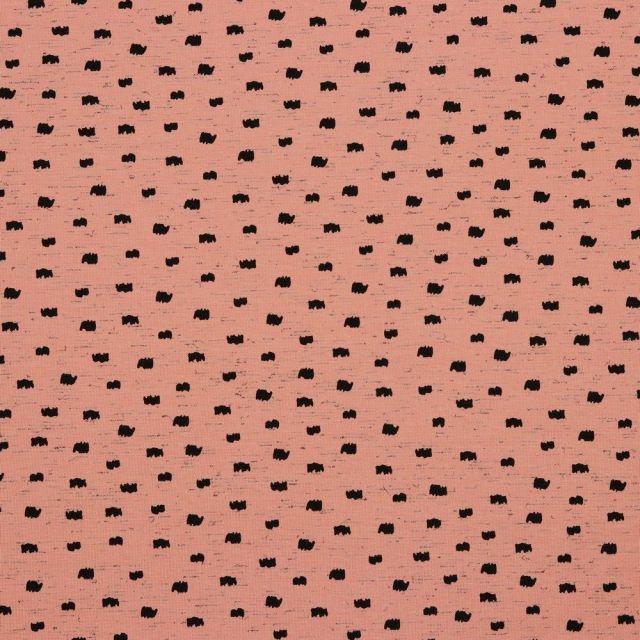 Dot Shapes - Italian Jersey - Blush