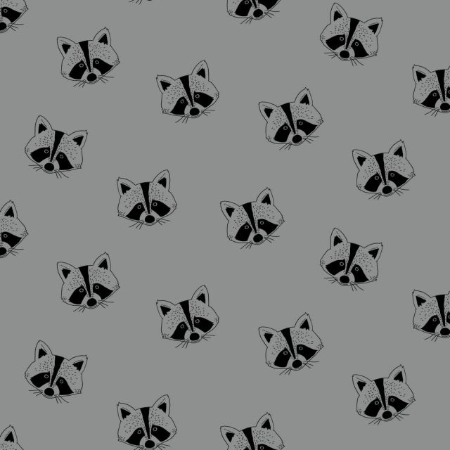 BOLT END - 140 CM - Racoon - Soft Sweat - Grey