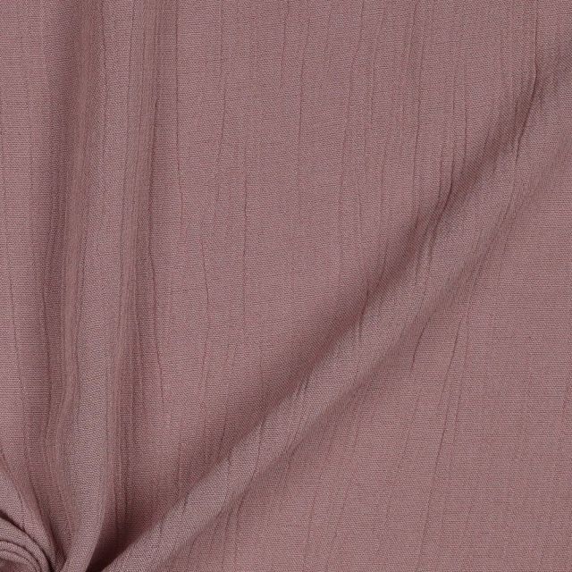 Crincle Linen/Viscos Blend  Solid - Dusted Rose