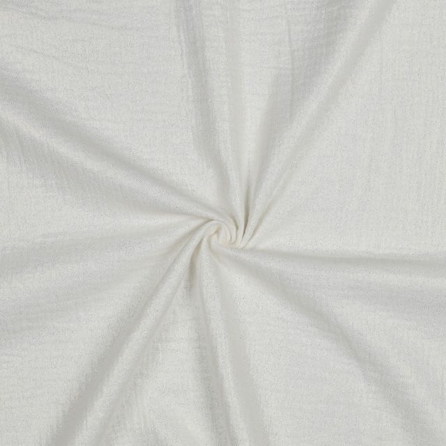 Shimmer Double Gauze - Off White Col. 49