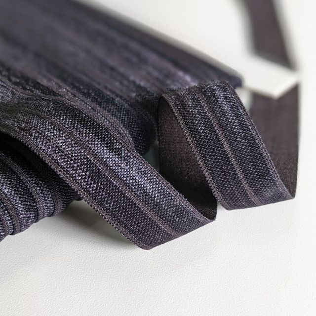 Fold over elastic - Midnight Blue 17mm Col. 339