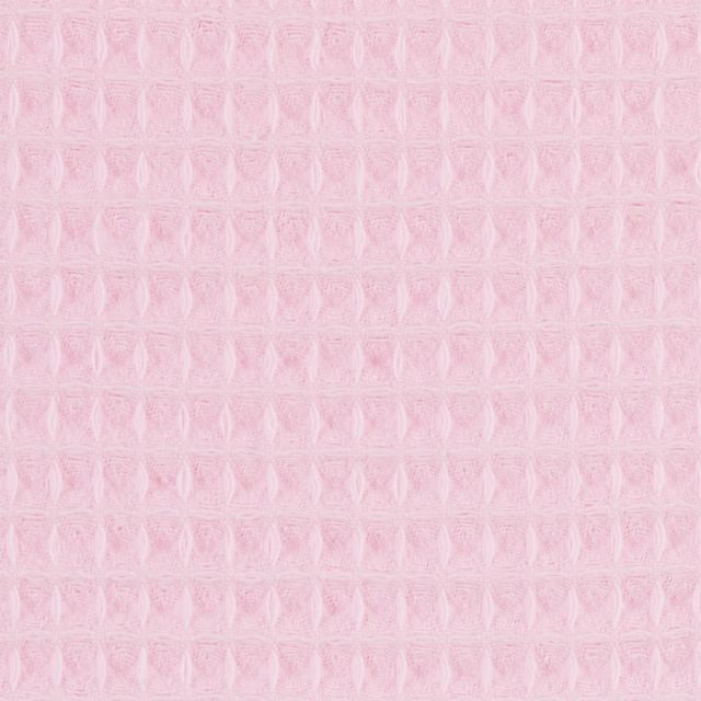 "Nelson"Waffle Cotton - Pink Col. 432 (100% Cotton / Woven)
