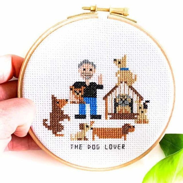 Cross Stitch Kit - Dog Lover - m