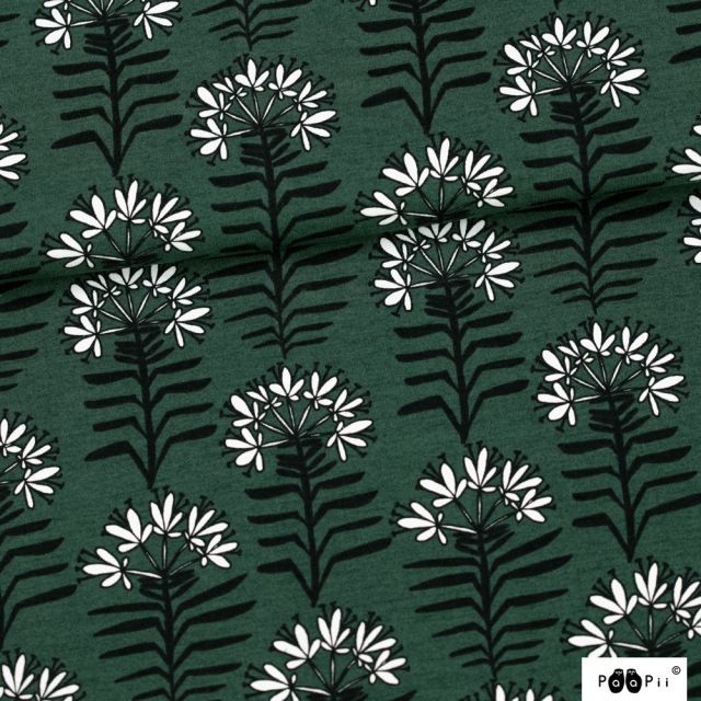 Taiga - Organic Jersey - Dark Green by Paapii