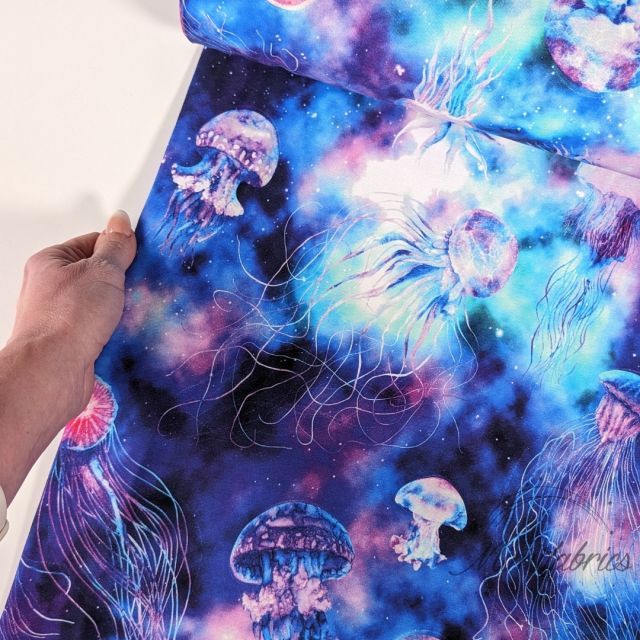 Jellyfish Large Scale Print (Light Version) - French Terry
