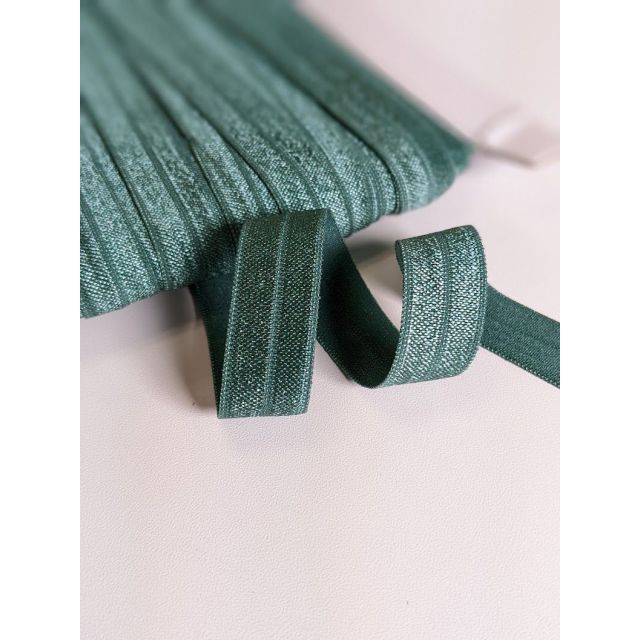 Fold over elastic - 17mm- Pine Green Col.164