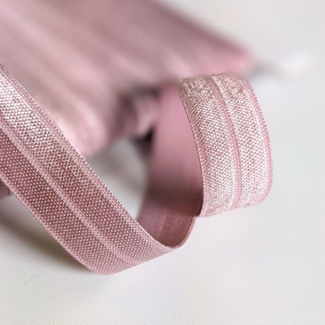 Fold over elastic - Dusted Rose -17mm Col.299