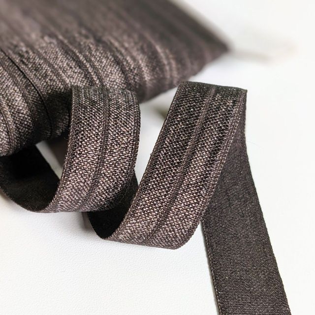 Fold over elastic - Ash Brown -17mm Col.304