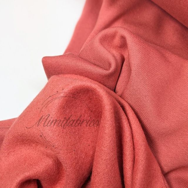 "Cloud Fleece" - Bamboo Cotton Blend - Red Cinnamon (Col. 13)