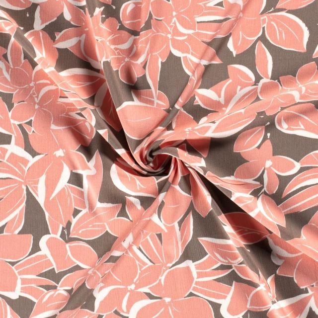 "Hawaii" Crincle Viscose Crepe with Flowers