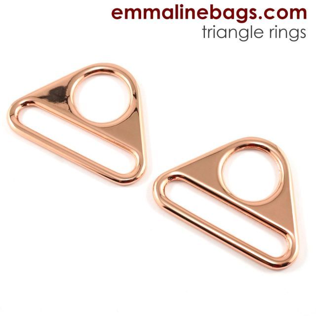 Triangle Rings: 1.5" (38 mm) (2 Pack) - Copper