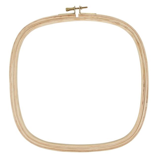 10"  UNIQUE CRAFT Wood Embroidery Hoop - Square