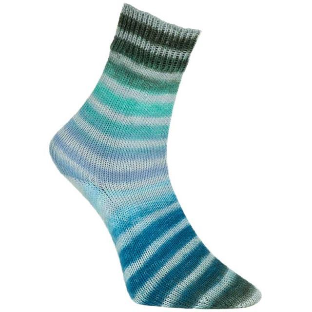 Paint Socks by Woolly Hugs - Made with Mulesing Free Virgin Wool - Col. 201 Light Blue/Grey - 100g