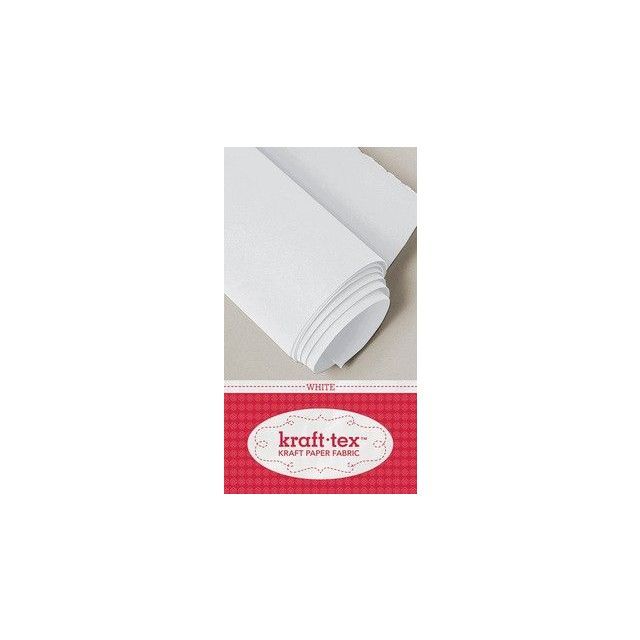 Kraft-Tex Kraft Paper Fabric Roll, 19" x 1.5 Yards, White