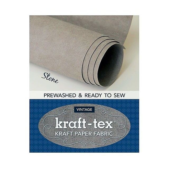 Kraft-Tex Vintage Pre-Washed Kraft Paper Fabric Roll, 18.5" x 28.5", Stone