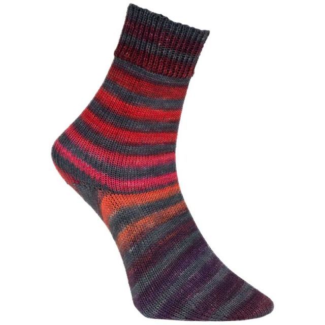 Paint Socks by Woolly Hugs - Made with Mulesing Free Virgin Wool - Col. 204 Red/Purple - 100g