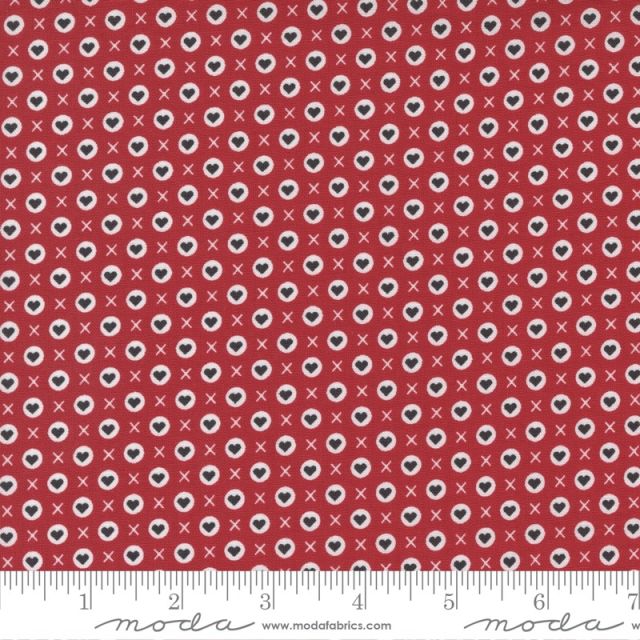 100% Cotton - XOXO by April Rosenthal for MODA - LIPSTICK