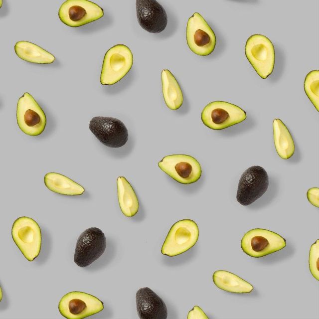Canvas - Avocado on Grey 