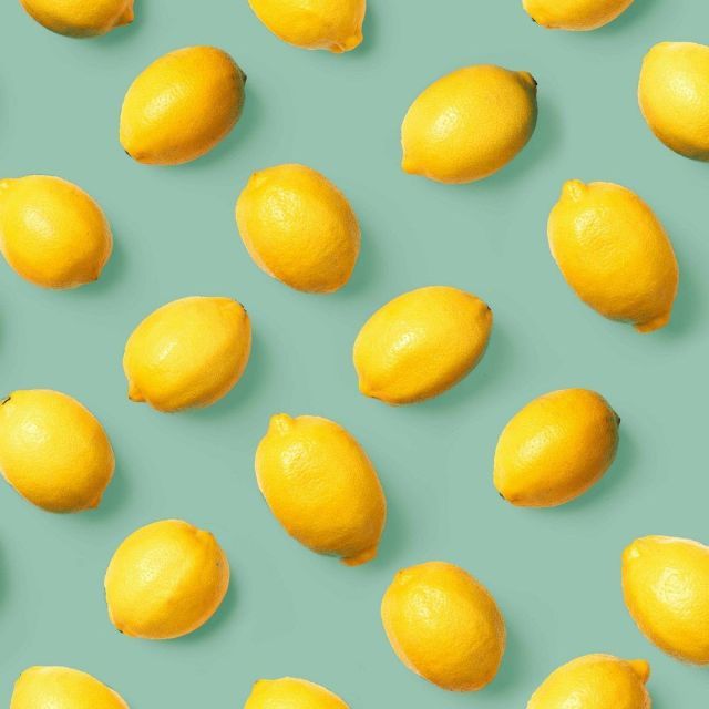 Canvas - Lemons on Mint