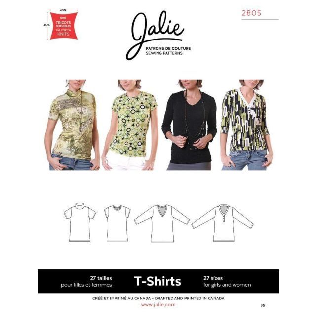 Women's T-Shirts JALIE SEWING PATTERN 2805