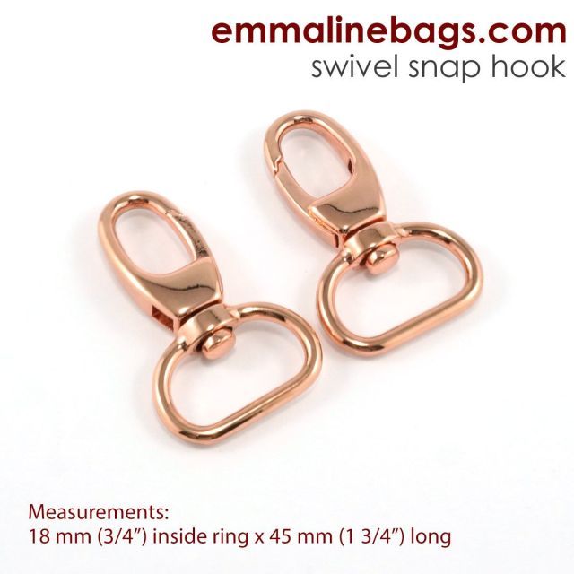 Swivel Snap Hook: 20mm (3/4") 2-pack - Copper