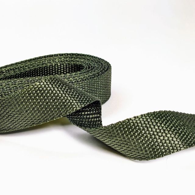Webbing - 25mm Strapping - Army Green (500 cm length)
