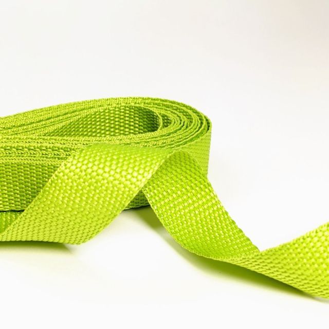 Webbing - 25mm Strapping - Lime (500 cm length)