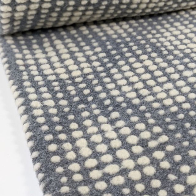 Woollen Knitted Jacquard - Grey