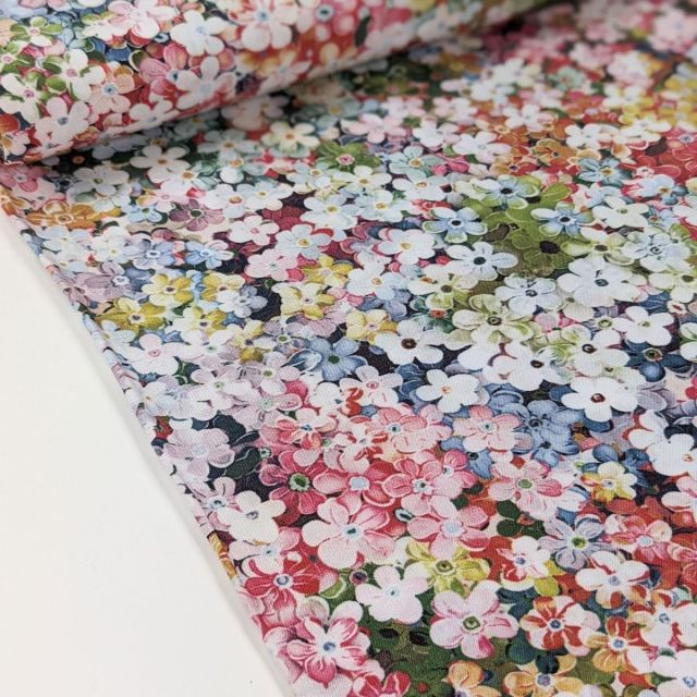 Viscose Challis "Radiance"  - Multicolor flowers