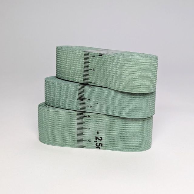 Braided Vintage Mint Elastic - 2.5m Pre-cut - Various Sizes