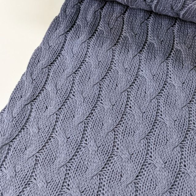 Knitted Cable "Charles"  - Denim Blue (col. 309)